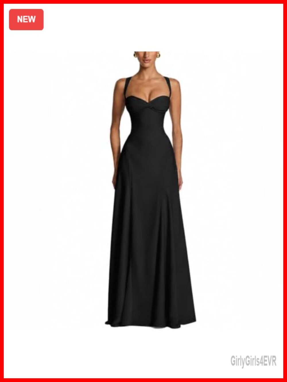 Chiffon Sweetheart Corset A-Line Maxi Bridesmaid Prom Dress